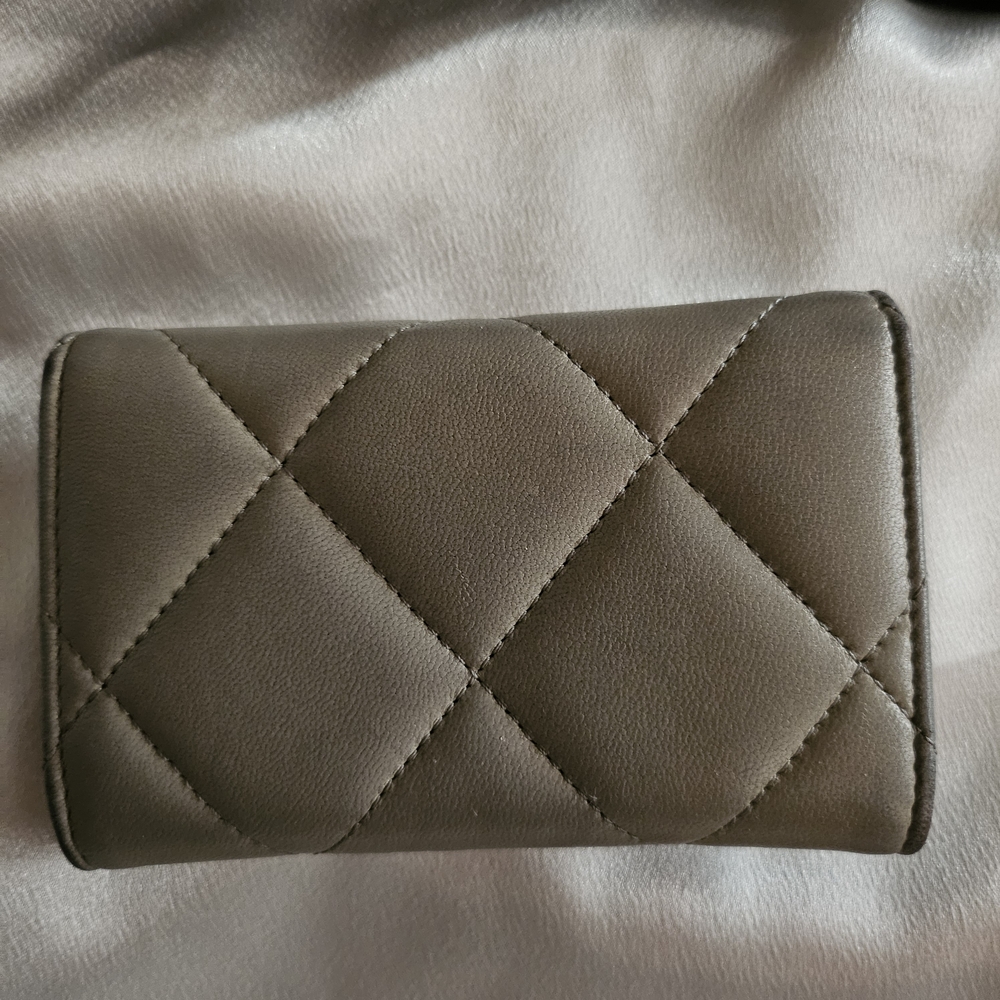 Authentic Chanel 19 Gray Taupe Wallet - Picture 4 of 12
